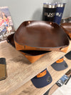 handcrafted leather goods, leather valet tray, catch all, gift ideas, desk organizer